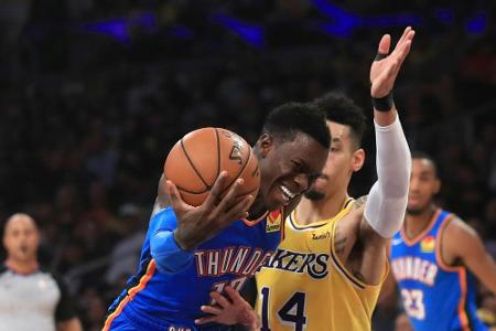 Trotz Saisonbestleistung: Schröder und OKC verlieren auch gegen Lakers Trotz Saisonbestleistung: Schröder und OKC verlieren auch gegen Lakers