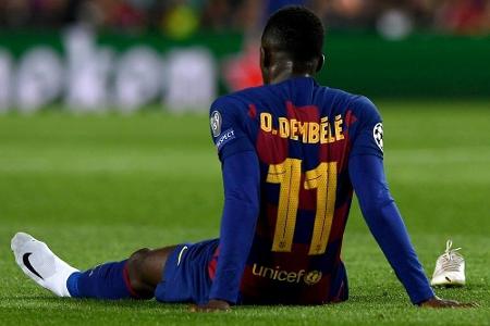 Dembele fällt mit Oberschenkelverletzung rund zehn Wochen aus Dembele fällt mit Oberschenkelverletzung rund zehn Wochen aus