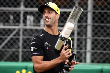 Der Australier muss sich um seinen Platz in der Formel 1 keine Gedanken machen. Vertraglich ist Ricciardo noch bis Ende 2020...