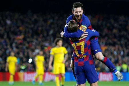 Lehrstunde für bemühten BVB: Messi zaubert im Camp Nou