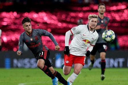 Remis gegen Benfica: Leipzig zieht erstmals ins Achtelfinale ein