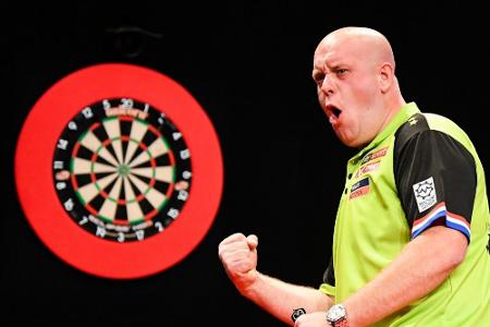 Darts-WM: Auftaktsieg für Titelverteidiger van Gerwen