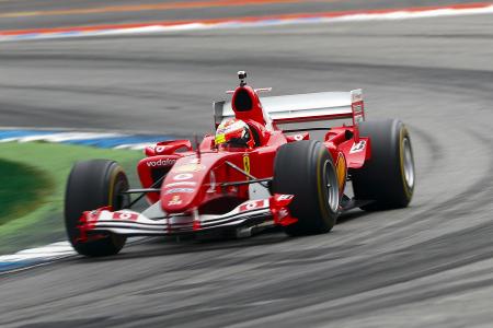 Mick Schumacher im Weltmeister-Ferrari F2004