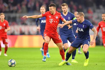 Robert Lewandowski wurde geschont, also übernahm Perisic zunächst die Mittelstürmerposition. Fand dort kaum Zugang zum Spiel...