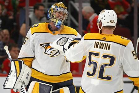 NHL-Goalie Rinne trifft ins Tor - Draisaitl glänzt als Vorlagengeber NHL-Goalie Rinne trifft ins Tor - Draisaitl glänzt als Vorlagengeber