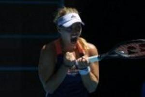 Kerber nach "hartem Kampf" im Achtelfinale