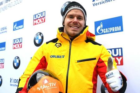 Skeleton-WM: Deutsche Männer mit historischem Dreifach-Sieg Skeleton-WM: Deutsche Männer mit historischem Dreifach-Sieg