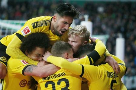 Arbeitssieg in Bremen: Dortmund hält Anschluss im Titelrennen