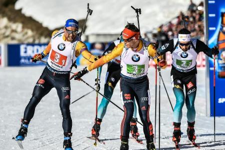 Biathlon-WM: Männerstaffel holt nach Krimi Bronze