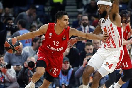 EuroLeague: Bayern nach nächster Pleite weiter Letzter EuroLeague: Bayern nach nächster Pleite weiter Letzter