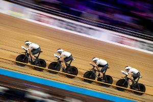 Bahnrad: Deutscher Vierer fährt Rekord und löst Olympia-Ticket