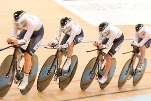 Bahnrad: Deutscher Frauen-Vierer holt WM-Bronze in Berlin