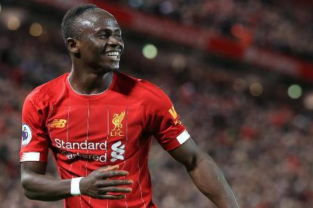 Platz 5: Sadio Mané (FC Liverpool) - 155,6 Mio.