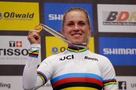 Bahnrad-WM: Hinze sprintet zu Gold im Keirin Bahnrad-WM: Hinze sprintet zu Gold im Keirin