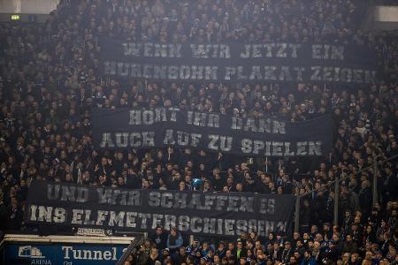 FC Schalke - Bayern München: So protestieren die Fans gegen Bestrafung