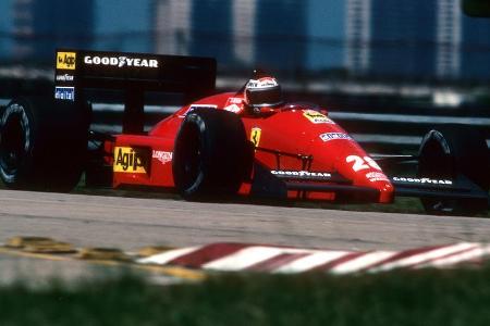 Mit einem echten Ausfall-Monster geht Ferrari in der Saison 1987 in die Formel-1-WM. Der F1-87 geht in 32 Rennen an den Star...