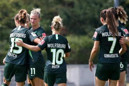 Wolfsburger Fußballerinnen feiern sechste Meisterschaft