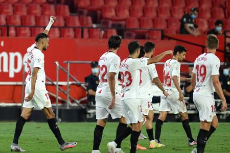 Vor Europa-League-Achtelfinale: Positiver Coronatest beim FC Sevilla Vor Europa-League-Achtelfinale: Positiver Coronatest beim FC Sevilla