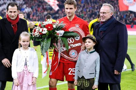 Auch intern war beim FC Bayern nicht immer alles so harmonisch wie auf diesem Foto. Thomas Müller äußerte, es sei 'ein bissc...