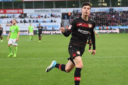Zweitjüngster Torschütze von Bayer Leverkusen ist seit dem 2. April 2017 Kai Havertz. Mit 17 Jahren und 295 Tagen erzielte e...