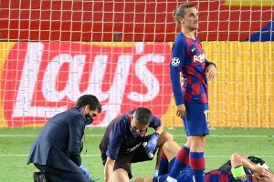 Vor Bayern-Duell: Messi trainiert mit bandagiertem Bein