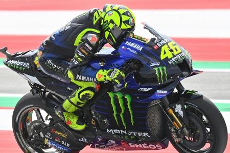 Horrorcrash in der MotoGP: Rossi kommt mit dem Schrecken davon Horrorcrash in der MotoGP: Rossi kommt mit dem Schrecken davon