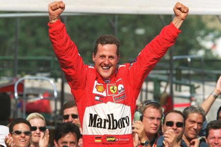 Er ist und bleibt (noch) der Allergrößte! Michael Schumacher wird siebenmal Weltmeister, davon fünfmal in Serie mit Ferrari....