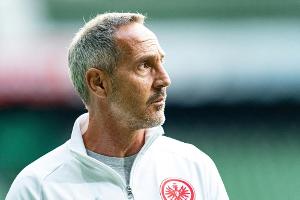 "Wieder ein bisschen nach oben schielen": Hütter will Sieg im Rhein-Main-Derby