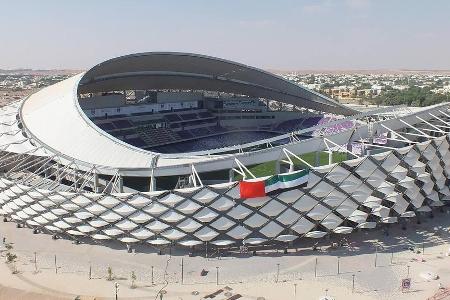 Seit 2014 'verschönert' das Hazza Bin Zayed Stadium die Wüste in Abu Dhabi. Es gilt als eines der modernsten Stadien im Mitt...