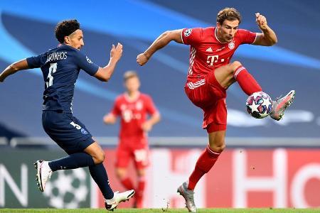 Operierte Paris mit langen Bällen, hatte Goretzka im Mittelfeld die Lufthoheit. Im aggressiven PSG-Pressing nicht fehlerfrei...