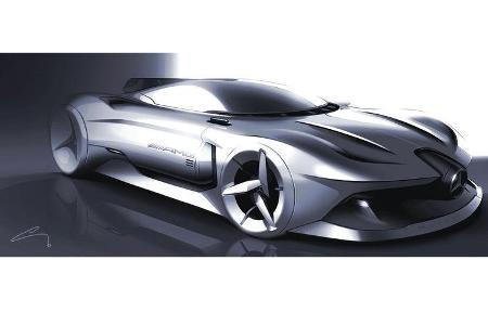 Mercedes-Benz 2040 W196R Streamliner - Concept - Designstudie