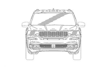 Jeep Yuntu Grand Commander Patentzeichnung Jeep Yuntu Grand Commander Patentzeichnung
