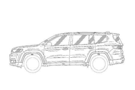 Jeep Yuntu Grand Commander Patentzeichnung