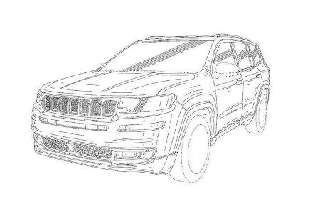 Jeep Yuntu Grand Commander Patentzeichnung