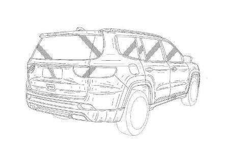 Jeep Yuntu Grand Commander Patentzeichnung
