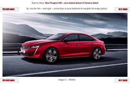 Peugeot 508 2018 Leak
