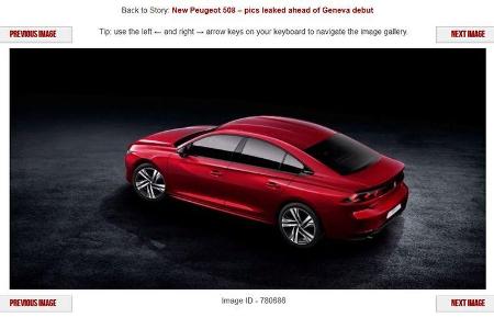 Peugeot 508 2018 Leak