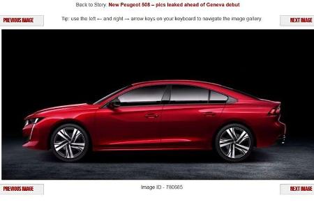 Peugeot 508 2018 Leak