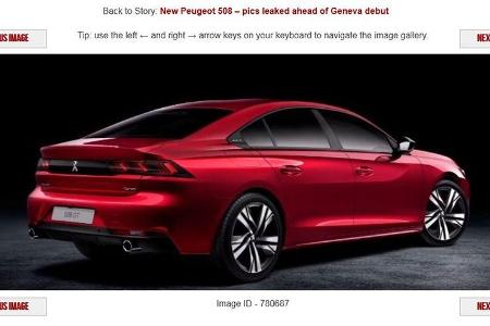 Peugeot 508 2018 Leak