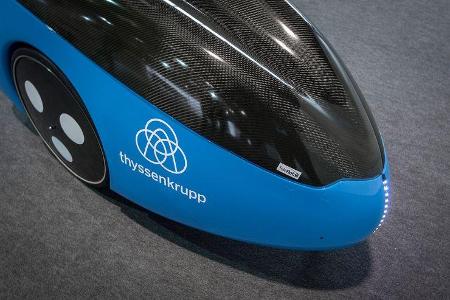Thyssenkrupp Elevator und TeleRetail Transportkapsel