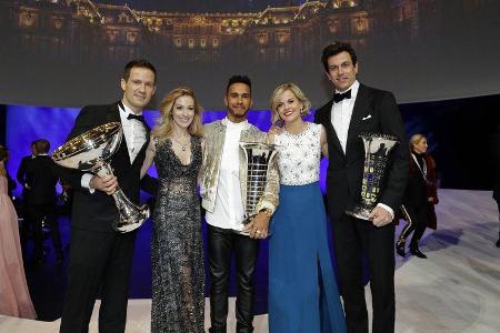 Ogier - Hamilton - Wolff - FIA Preisverleihung - Versailles Ogier - Hamilton - Wolff - FIA Preisverleihung - Versailles