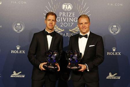 Sebastian Vettel - Valtteri Bottas - FIA Preisverleihung - Versailles