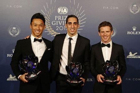 Nakajima - Buemi - Davidson - FIA Preisverleihung - Versailles