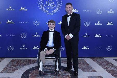 Billy Monger - Tom Kristensen - FIA Preisverleihung - Versailles
