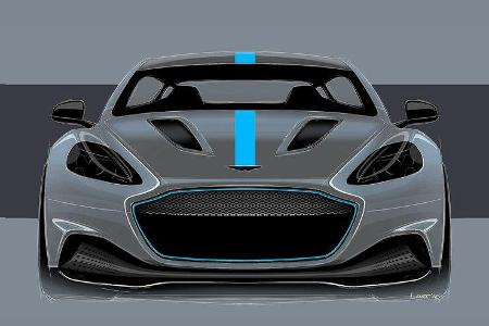 Aston Martin RapidE Skizzen Elektroauto