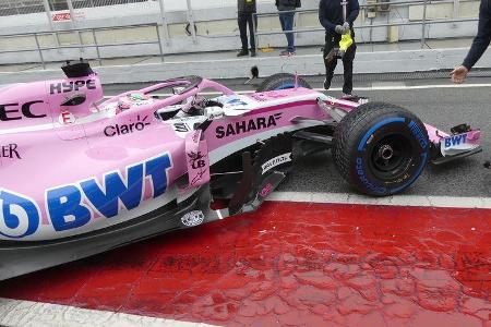 Sergio Perez - Force India - Formel 1 Test - Barcelona - Tag 4 - 1. März 2018