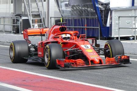 Sebastian Vettel - Ferrari - Formel 1 Test - Barcelona - Tag 4 - 1. März 2018