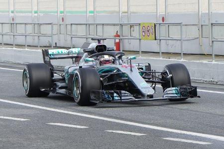 Lewis Hamilton - Mercedes - Formel 1 Test - Barcelona - Tag 4 - 1. März 2018