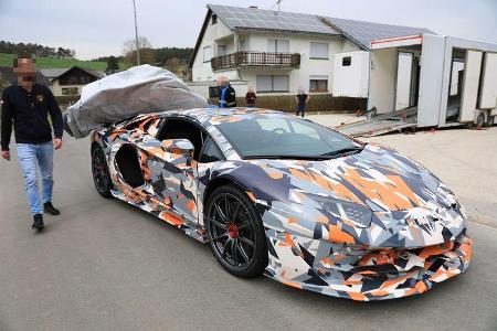 Erlkönig Lamborghini Aventador SVJ