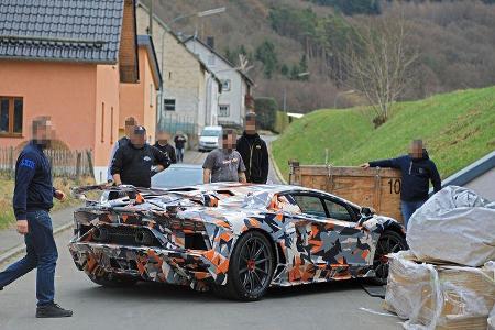 Erlkönig Lamborghini Aventador SVJ